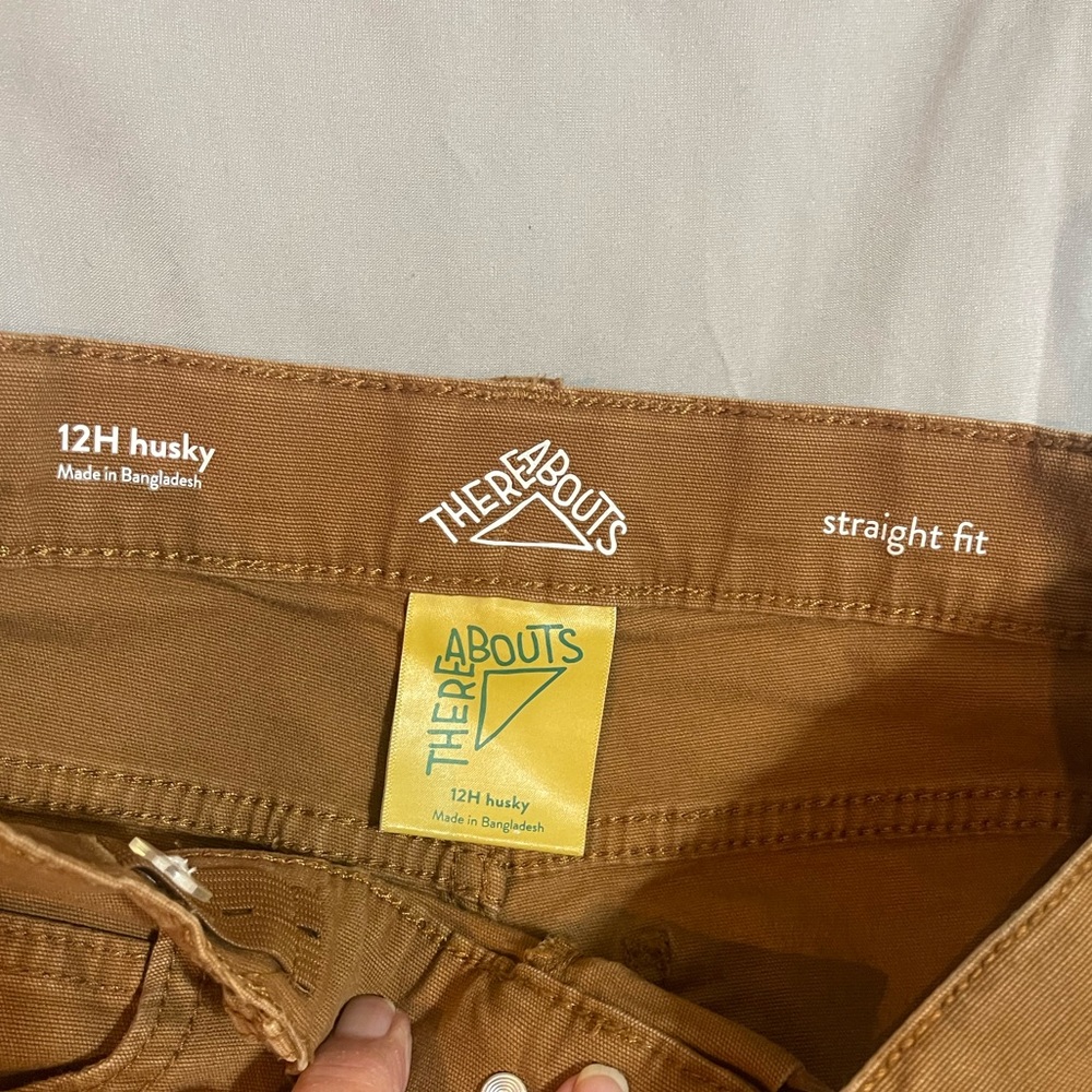 Thereabouts Little & Big Kid Boys Straight Cargo thick pants-size 12 Huskey - Picture 3 of 4